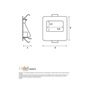 PEKO.3 TRICOLOUR - 3W Tri-Colour Recessed Wall Light