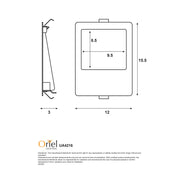 PEKO.6 TRICOLOUR - 6W Tri-Colour Recessed Wall Light