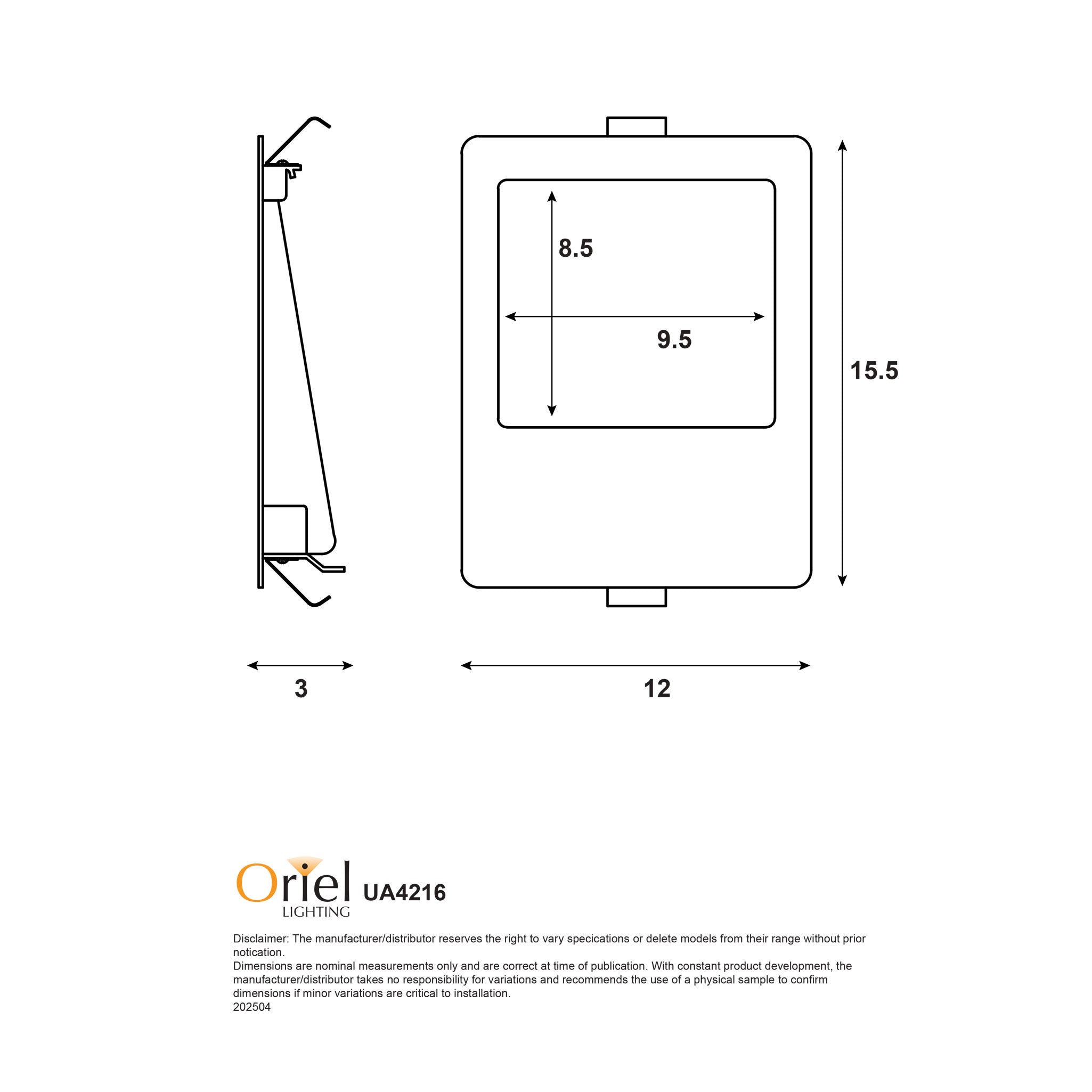 PEKO.6 TRICOLOUR - 6W Tri-Colour Recessed Wall Light