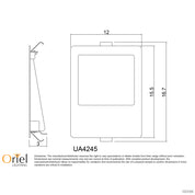 PEKO.6 LED 3000K - 3000K Recessed Wall Light with Driver 120mm