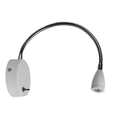 FLEXI WHITE - 3W LED Switched Flexible Wall Light 30cm