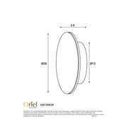 CIRCO.20 WHITE - IP65 Wall Mounted Disk Light