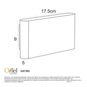 WASH 2X6 BLACK - Up/Down LED Wall Washer