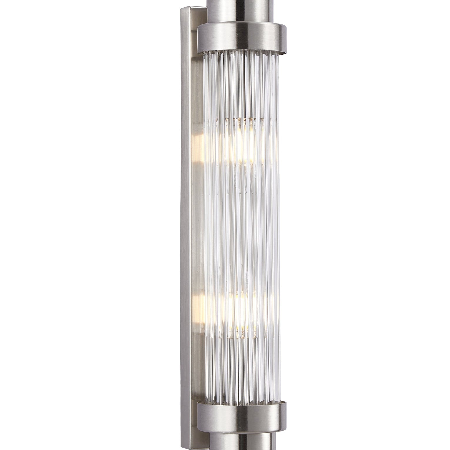 Down Clear Glass Rod Wall Lights