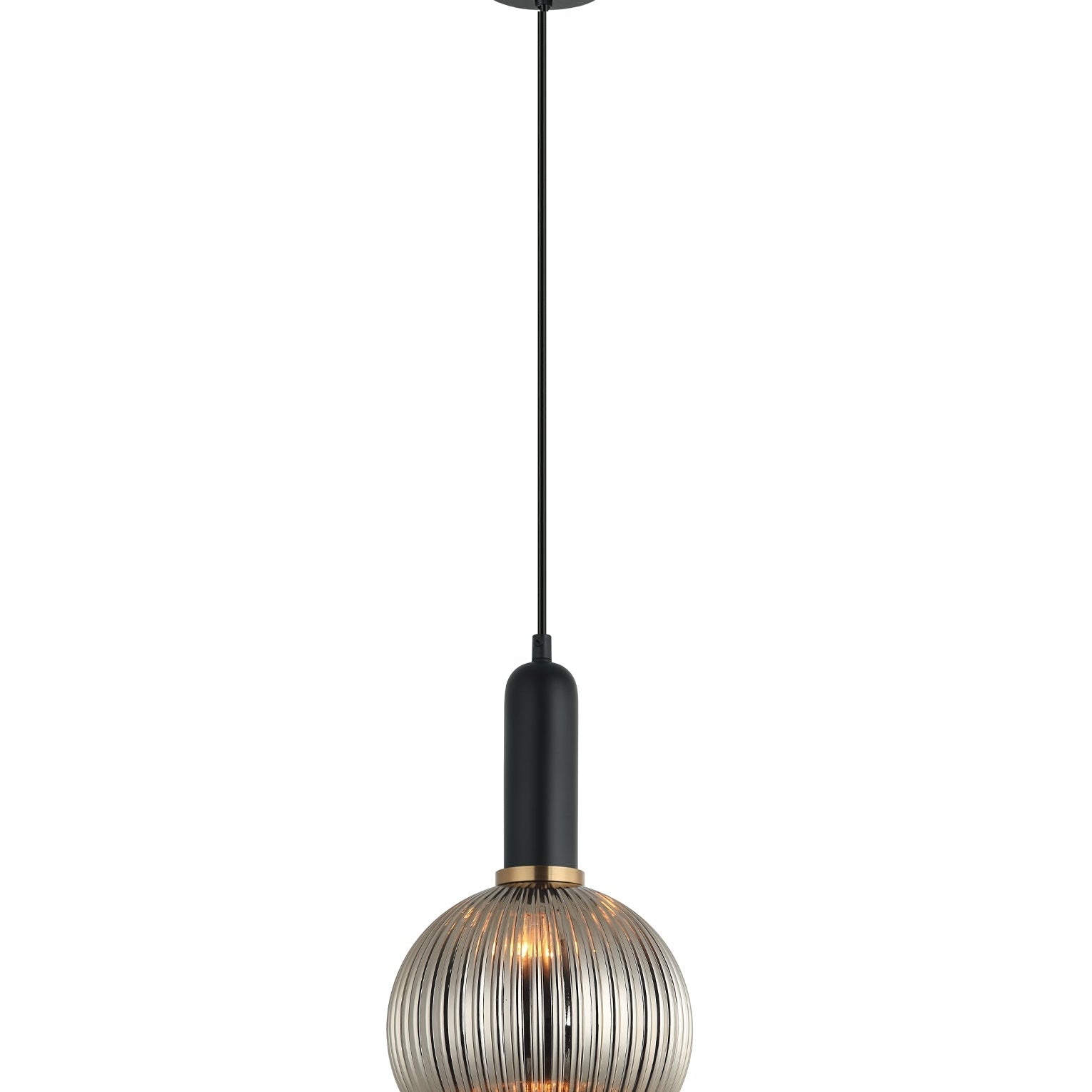 VINTAJ: Interior Wine Glass Shape Ribbed Glass Pendant Lights