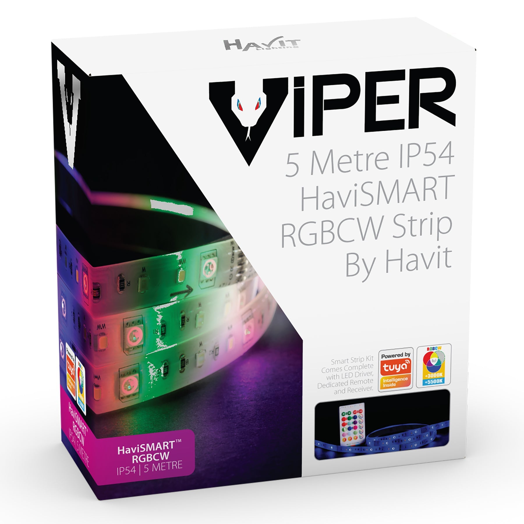 Havit Lighting VIPER 7.2w 5m HaviSMART RGBCW LED Strip kit