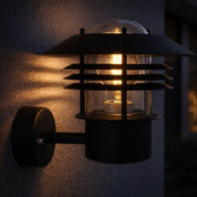 Vejers Outdoor Wall Light in White, Black, Galvanized Steel or Stainless Steel