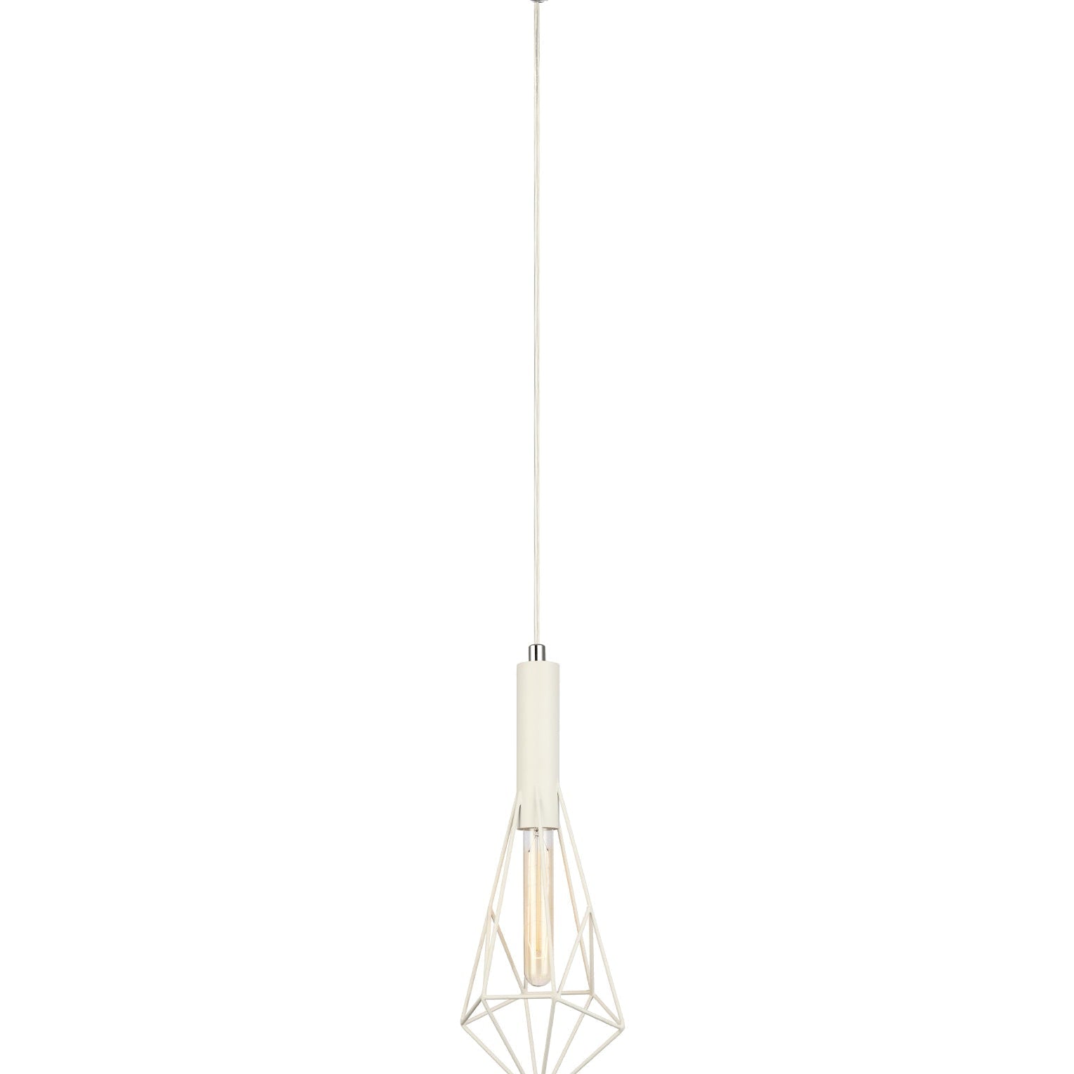 BLACKBAND & WHITEBAND Small Diamond Shape Bird Cage Pendant Lights