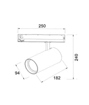 ZONE: 4 Wire 3 Circuit LED Tri-CCT Dimmable Track Head Fittings