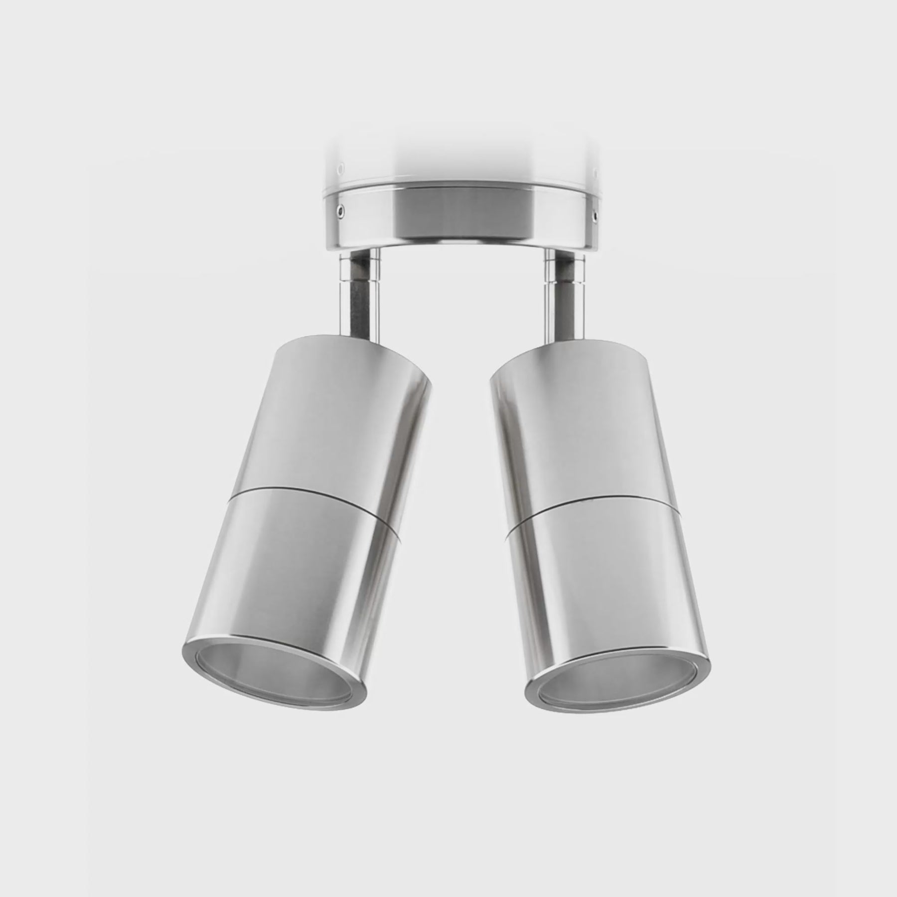 Havit Lighting Tivah Titanium Aluminium TRI Colour Double Adjustable Wall Pillar Lights