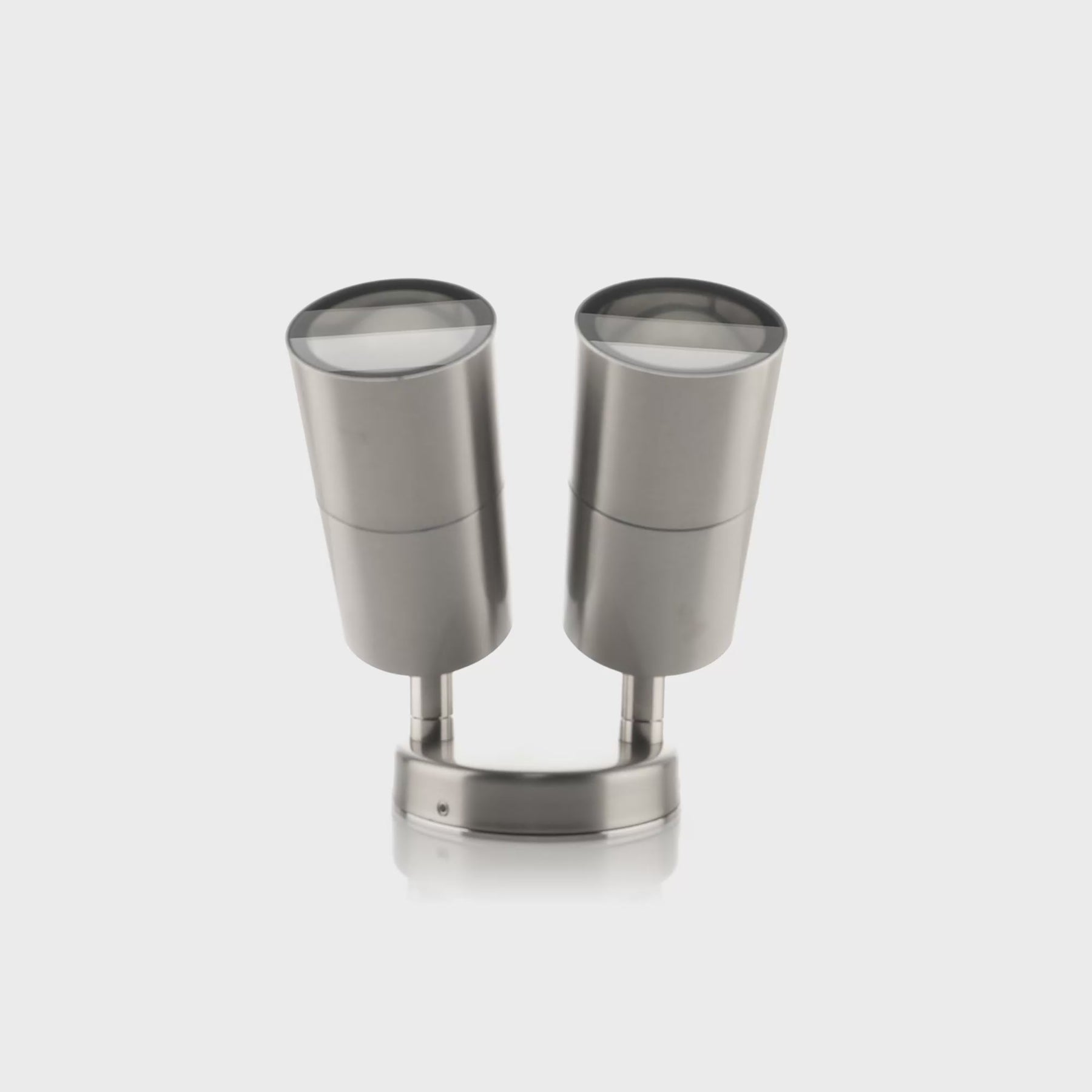 Havit Lighting Fortis Stainless Steel TRI Colour Double Adjustable Wall Pillar Light