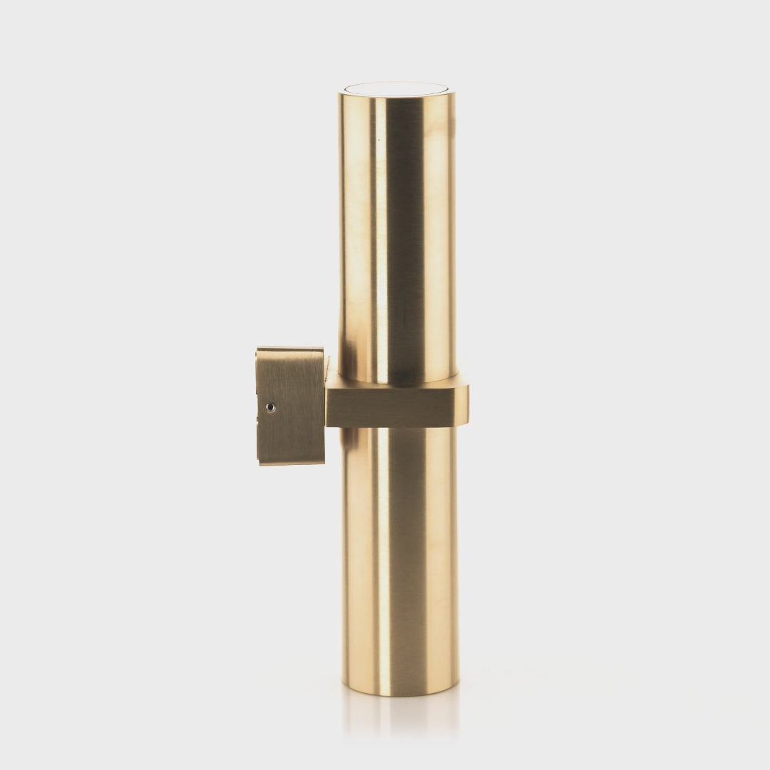 Havit Lighting Luz Solid Brass TRI Colour Single Up & Down Wall Pillar Lights