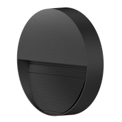ALTONA Round LED Outdoor Step Light 8W Matt Black Aluminium 5000K