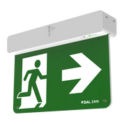 Surface Emergency LED Exit Sign 2.8W White Polycarbonate