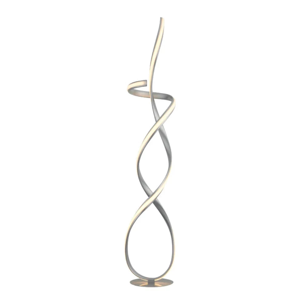 Ainhoa LED Floor Lamp Silver Metal 3000K
