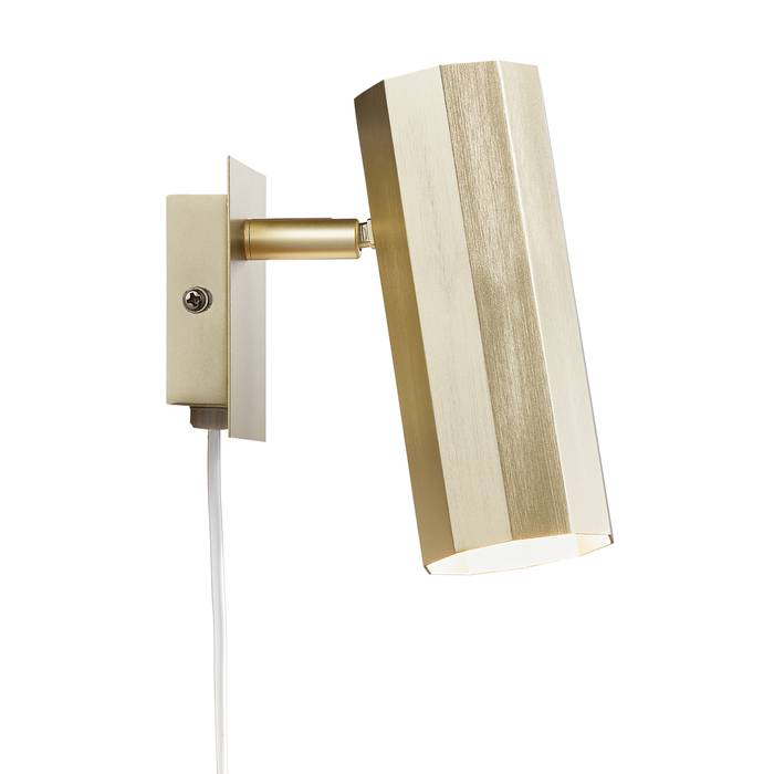 Alanis Wall Light Black & Brass