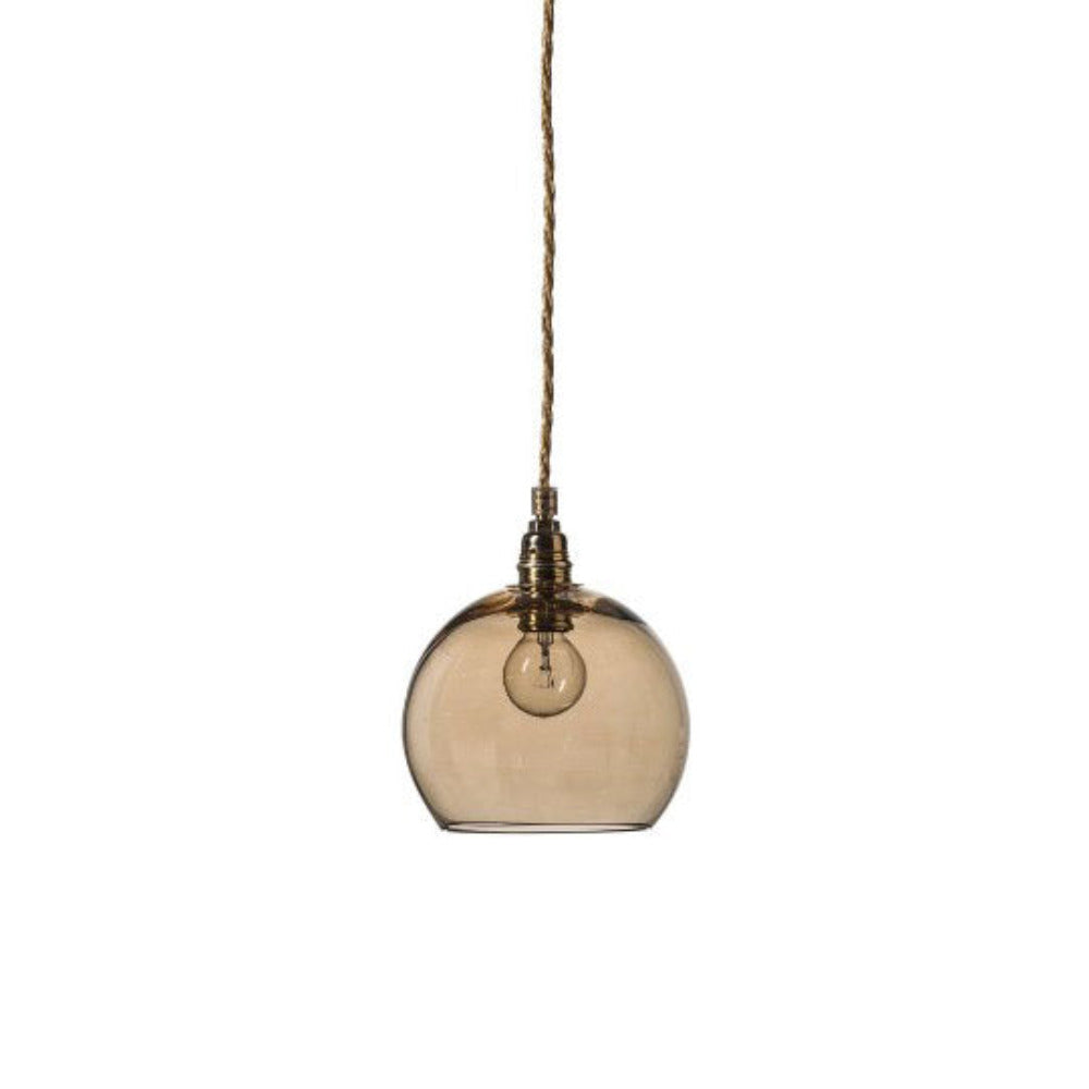 Rowan Pendant Light W155mm Glass Matt Gold