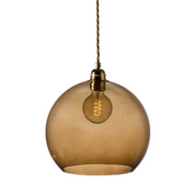 Rowan Pendant Light W280mm Glass Matt Gold