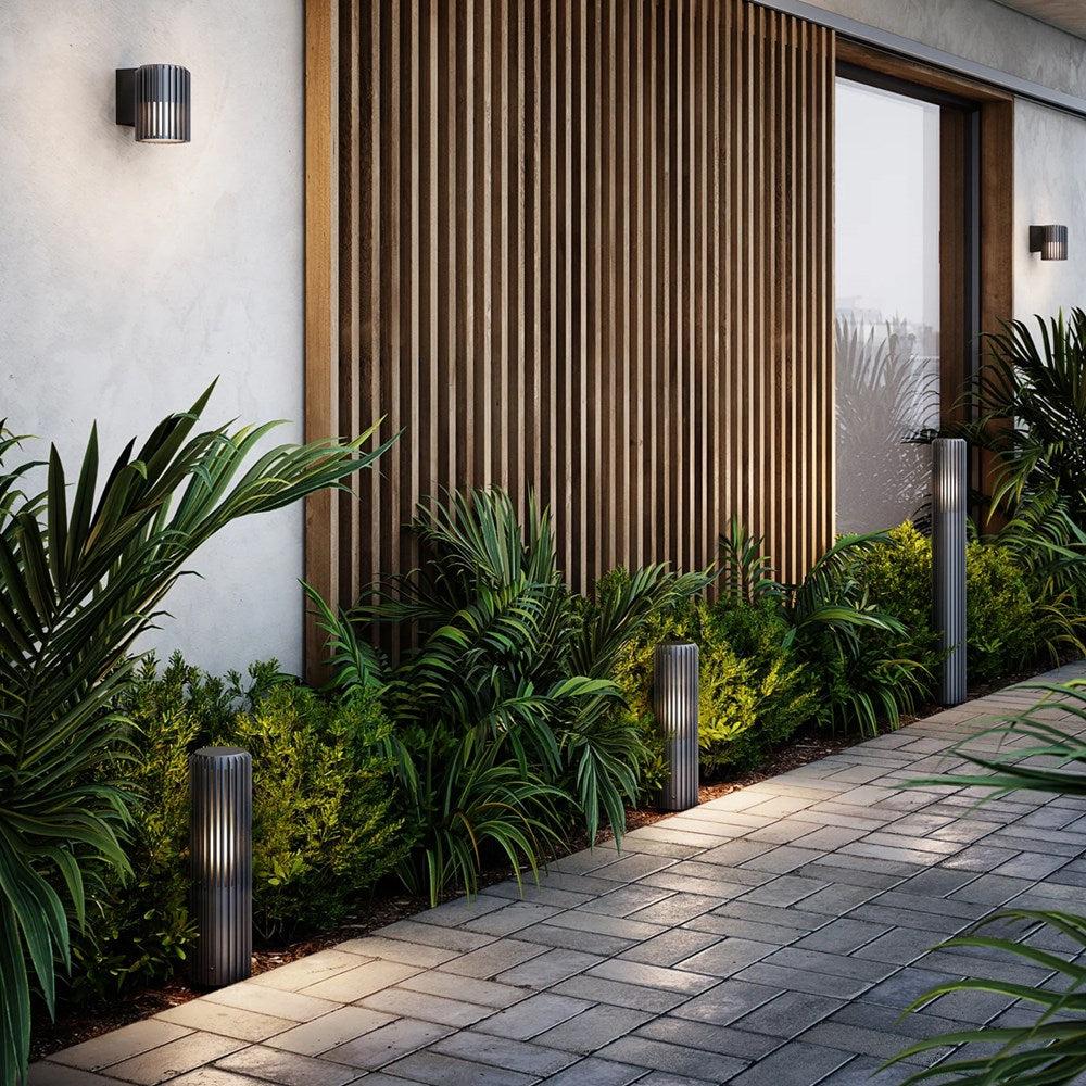 Aludra Bollard Light Small/Large in Aluminium, Black or Brown Metallic