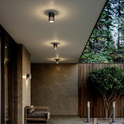 Aludra Ceiling Light in Aluminium, Black or Brown Metallic