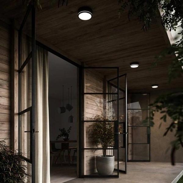 Ava Smart LED Ceiling Light 9.5w in Black or Grey