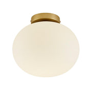 Alton Ceiling Light in Brass/Opal or Black/Smoke