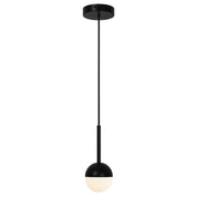 Contina Pendant Light Black/Opal, Brass/Opal