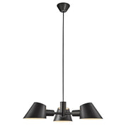 Stay Pendant Light 3Lt Black, Grey