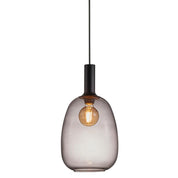 Alton 23 Pendant Light Opal White, Smoke Glass