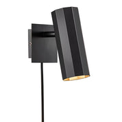 Alanis Indoor Wall Light in Black, Brass