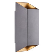 Nico Square 22 Outdoor Up/Down Wall Light in Anthracite, Black or Rusty
