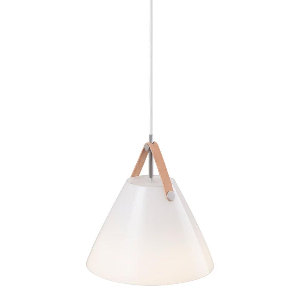 Strap 27 Pendant Light in Opal, White, Black or Beige