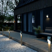 Pontio Bollard Light in White, Black, Sanded or Galvanized