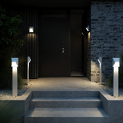 Pontio Bollard Light in White, Black, Sanded or Galvanized