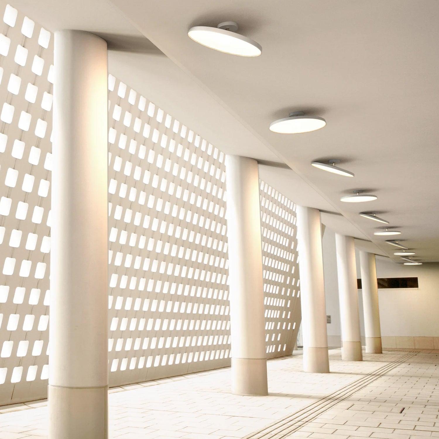 Kaito Pro 40 LED Ceiling Light ø400mm in White or Black