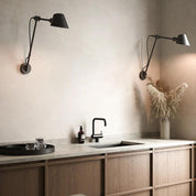 Stay Long Indoor Wall Light in Black or Grey