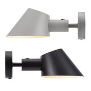Stay Short Indoor Wall Light in Black or Grey