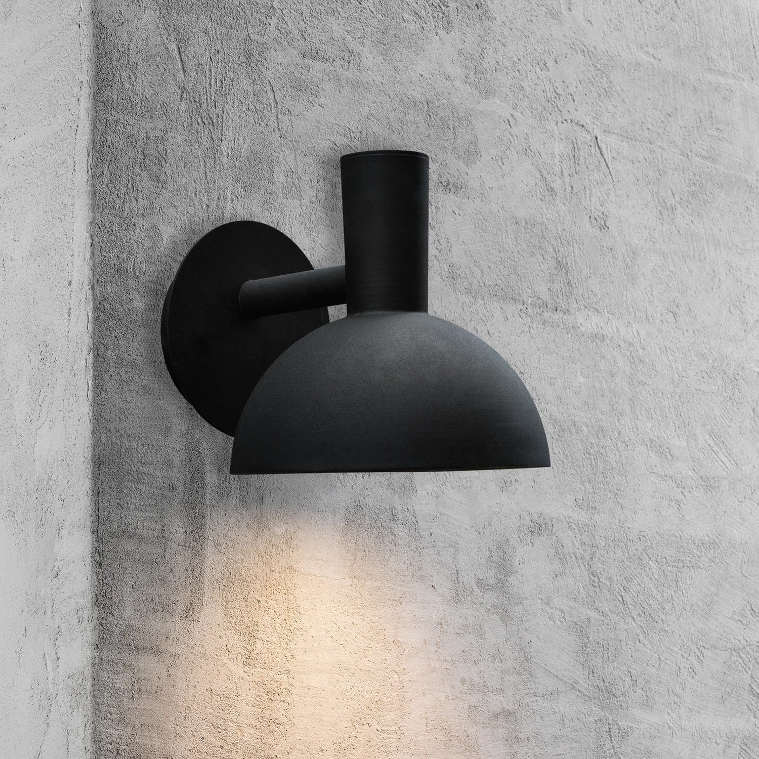 Arki Outdoor Wall Light in Black and Galvanized