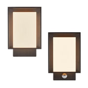 Nestor Outdoor LED Wall Light with or without Sensor in Black