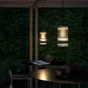 Coupar Pendant Light in Black, Sanded, White