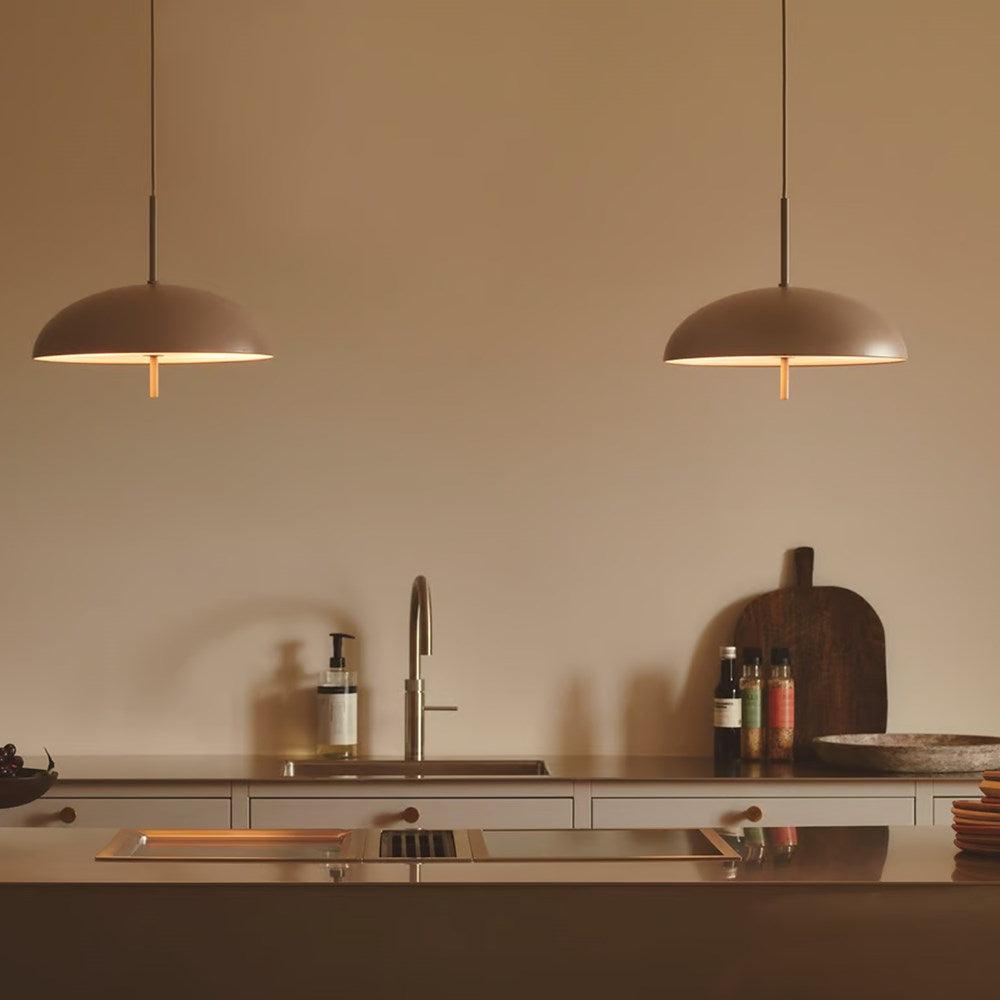 Versale 35 Pendant Light 2Lt in Black, Brown or White