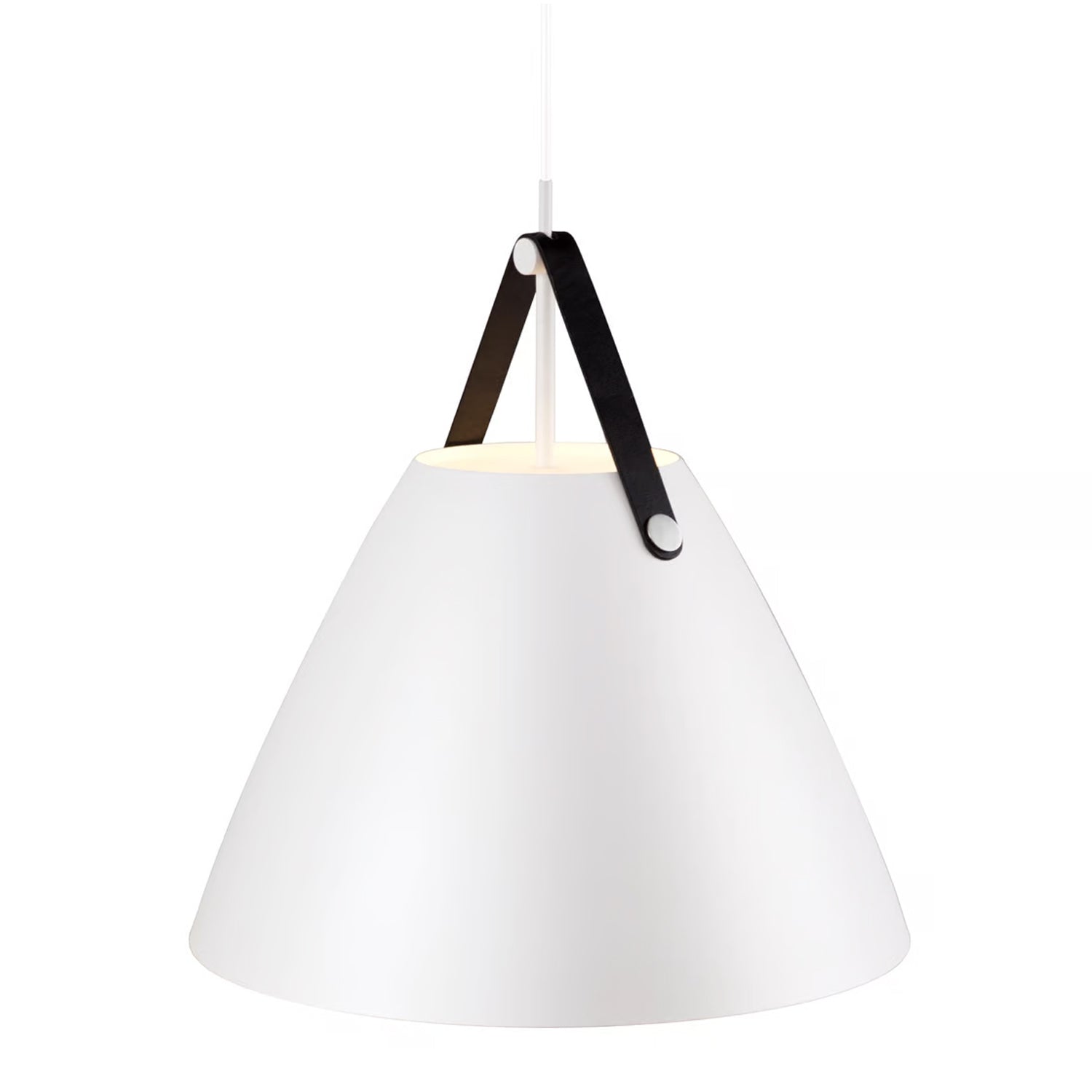 Strap 48 Pendant Light in White, Black or Beige