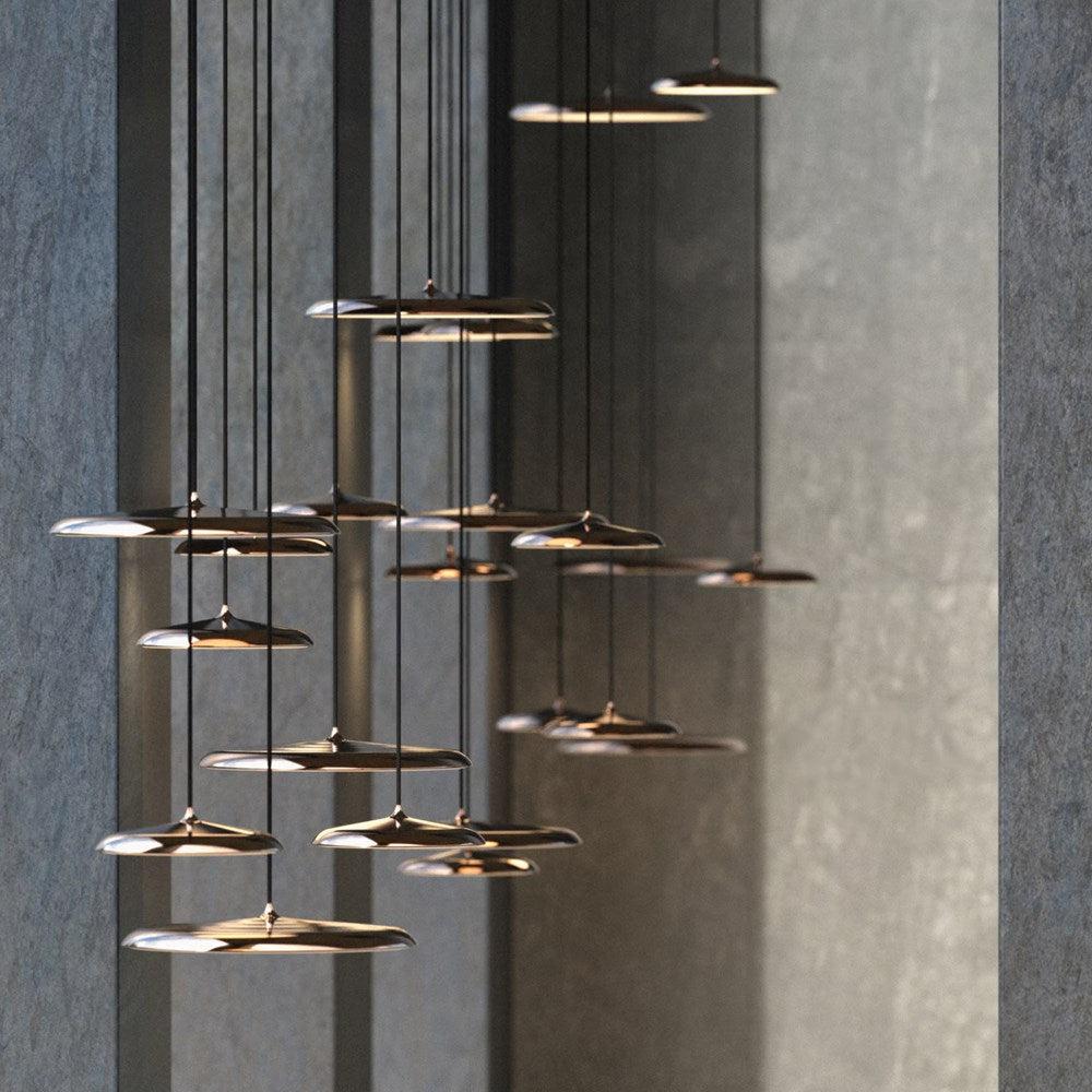 Artist 25 LED Pendant Light 14w Black, Beige, Grey, Copper