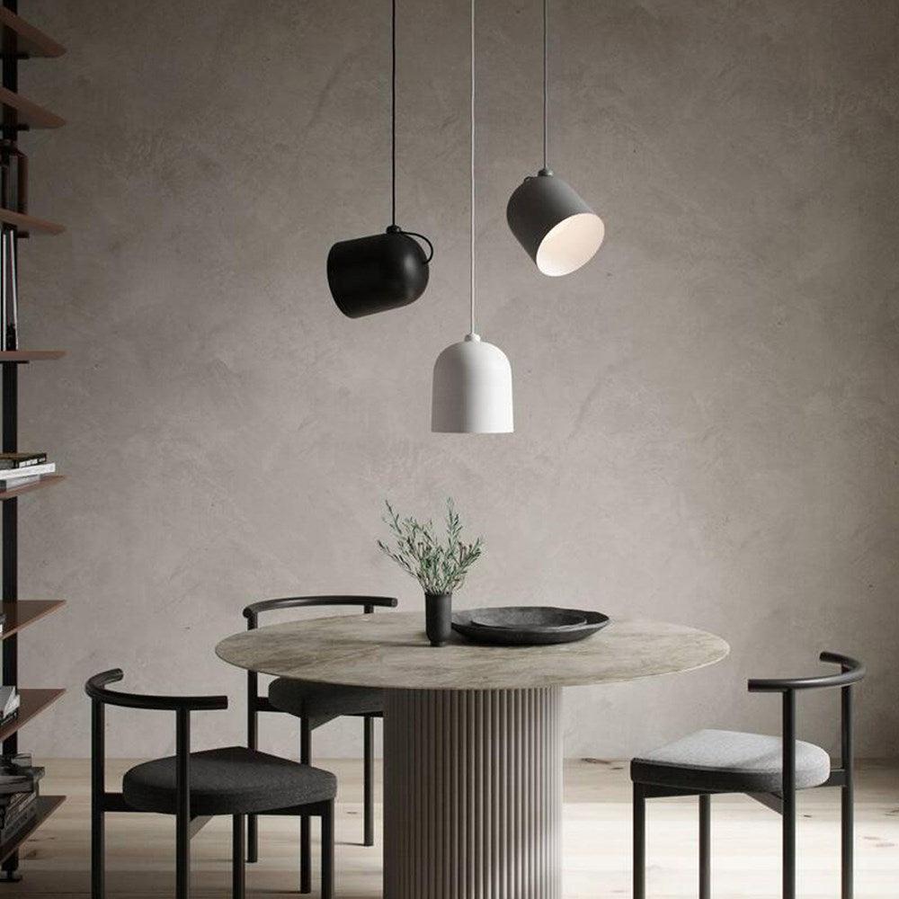 Angle Pendant Light White/Grey, Black
