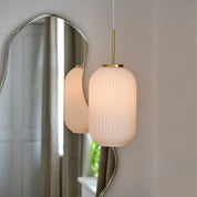 Milford 20 Pendant Light in Brass or White