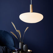 Alton 35 Pendant Light White, Smoke Glass