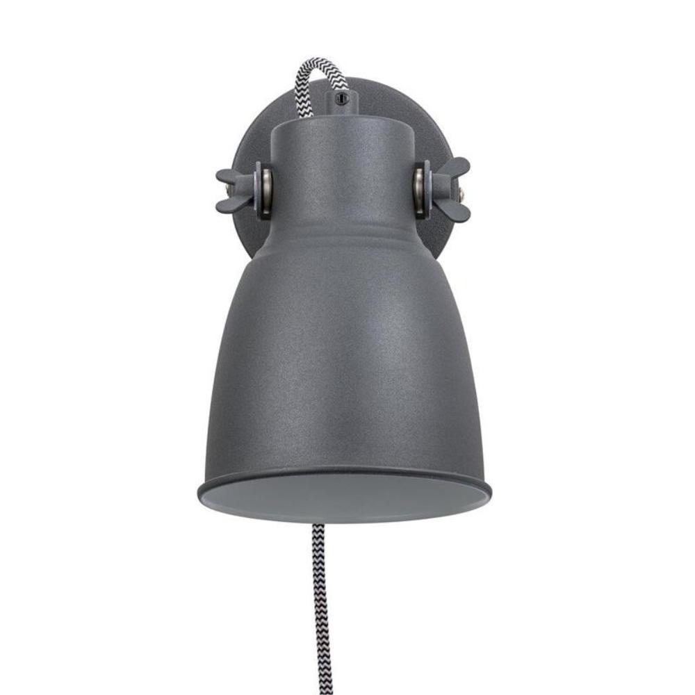 Adrian Indoor Wall Light E27 IP20 in Charcoal or Grey