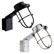 Marina Bathroom Wall Light in Black or Chrome