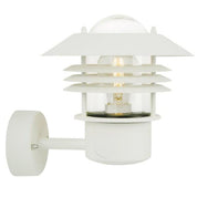 Vejers Outdoor Wall Light in White, Black, Galvanized Steel or Stainless Steel