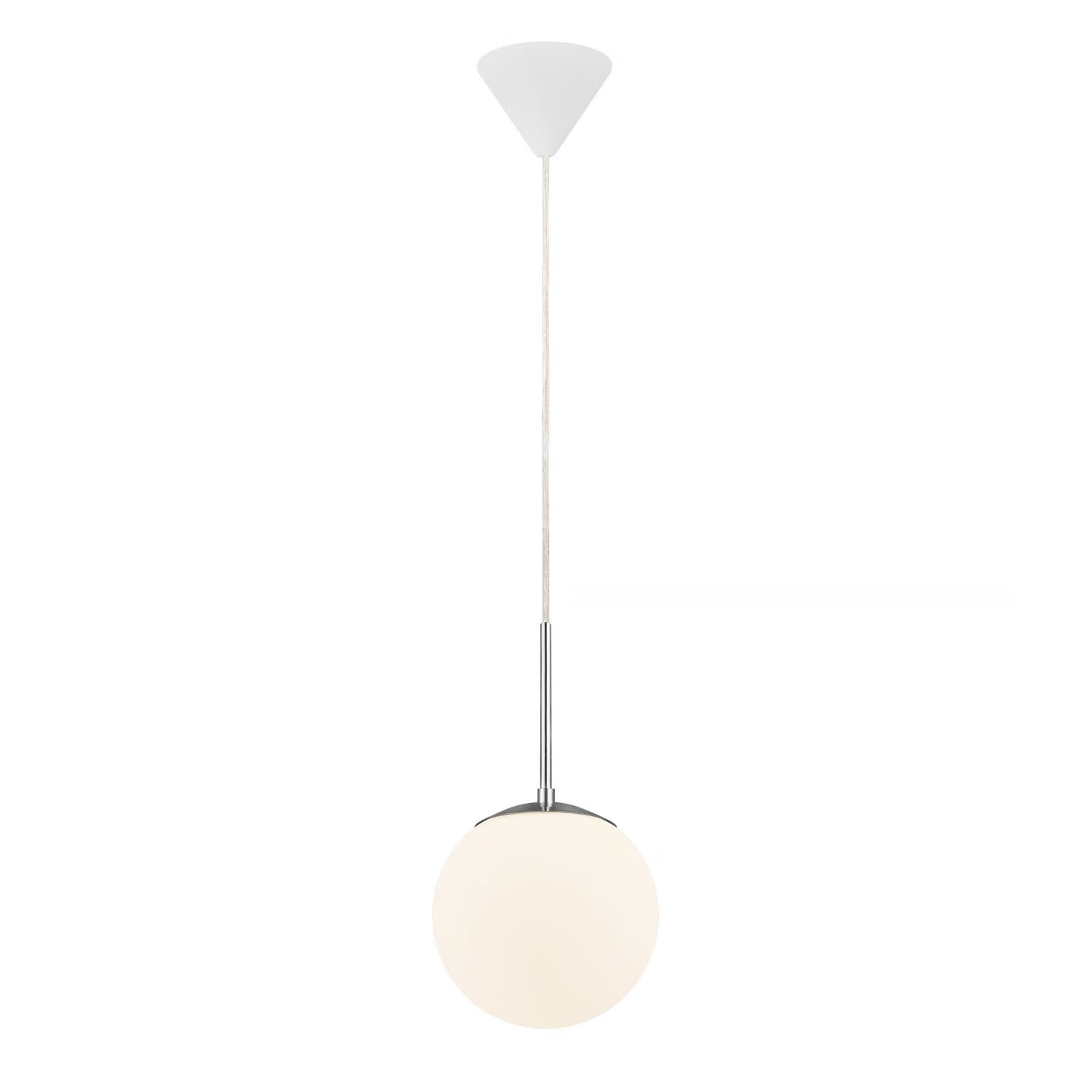 Cafe 20 Pendant Light Medium E27 in Opal White
